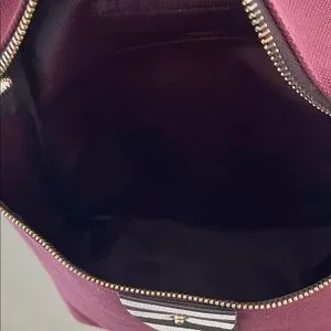 Henri Bendel Burgundy Convertible Backpack EUC Henri Bendel Canvas Backpack Limited Edition Burgundy Maroon  main image 3